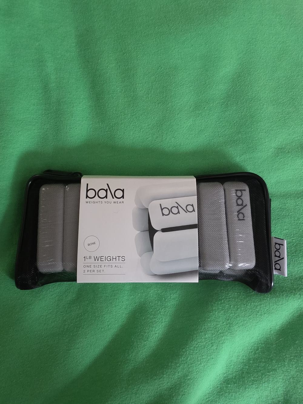 Bala 1 lb Wearable Ankle/Wrist Weights - Bone (Pair)